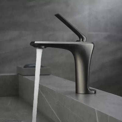 Baterie Washbasin, sanitární mosaz, saténová šedá, 10007n