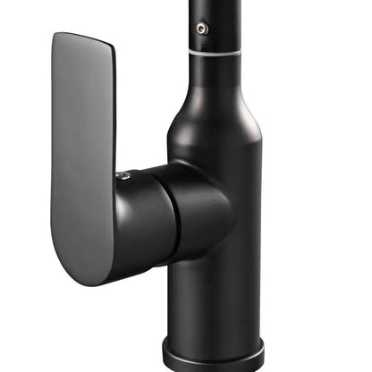 Baterie umyvadla, sanitární mosaz, černá, LJS/225B