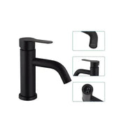Baterie Washbasin, nerezová ocel 304, černá, HS/Ly007