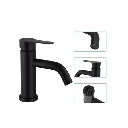 Baterie Washbasin, nerezová ocel 304, černá, HS/Ly007