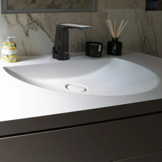 Washbasin baterie se senzorem, sanitární mosaznou, černou, RW-190BK