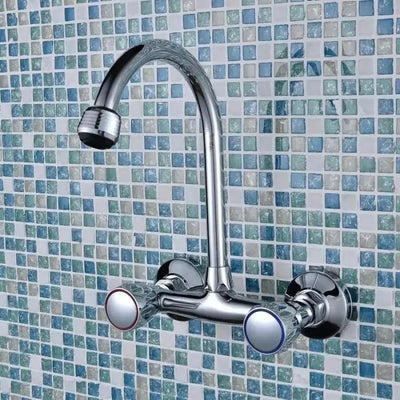 Nástěnná baterie s růží a rotační trubkou, slitinou, chrome, PR001