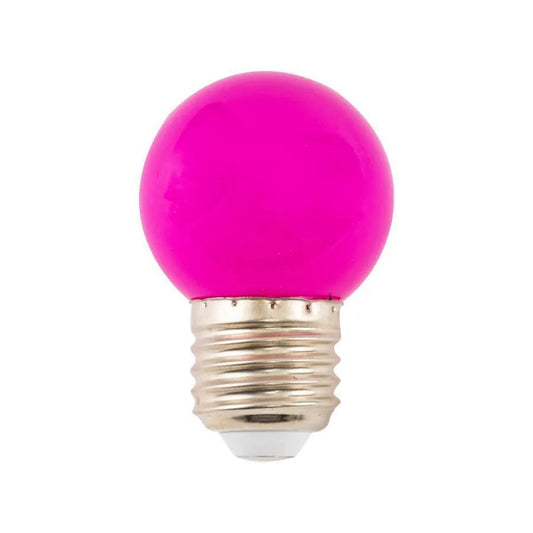 LED žárovka, E27, 2W, fialová