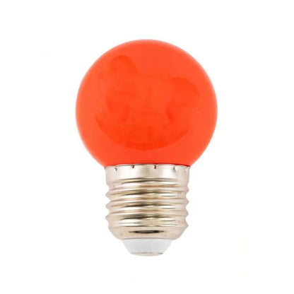 LED žárovka, E27, 2W, červená