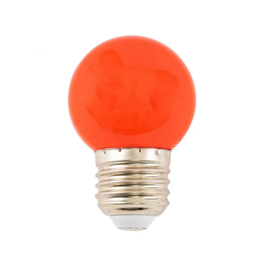 LED žárovka, E27, 2W, červená