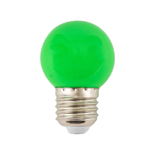 LED žárovka, E27, 2W, zelená