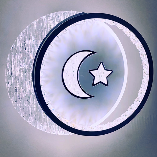 LED LED LED Nyxora Circulo, 36W, 2 kruhy, chladné/horké/neutrální světlo, černá