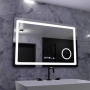 Zrcadlo LED obdélníkový 90x60cm Souverain Motionglow Marcello Desical Clock Defrosting System