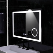 Zrcadlo LED obdélníkový 90x60cm Souverain Motionglow Marcello Desical Clock Defrosting System