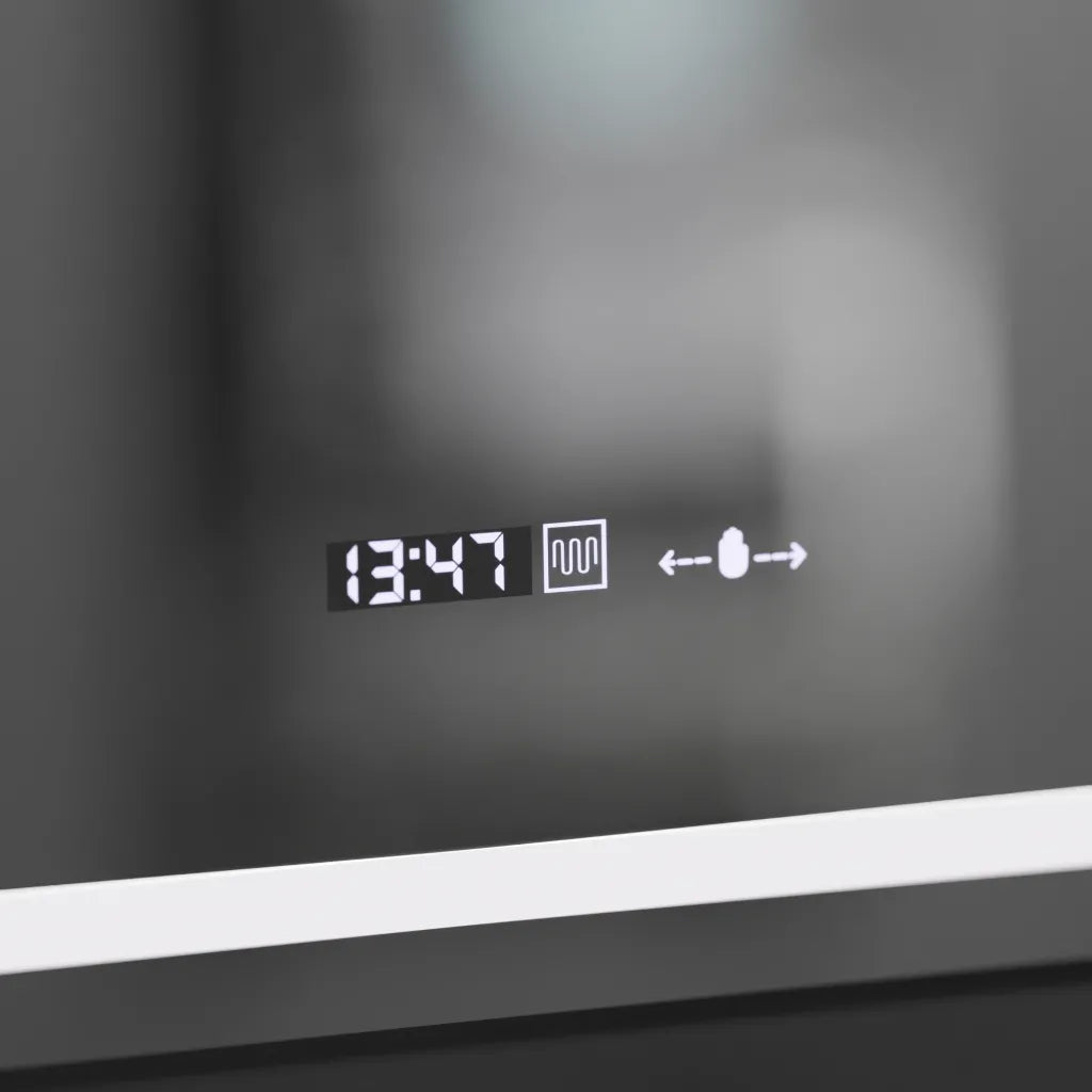 Oválný LED zrcadlo 50x80cm Eminence Motionglow Marcellow Dimable Clock System & Dimable teploměr