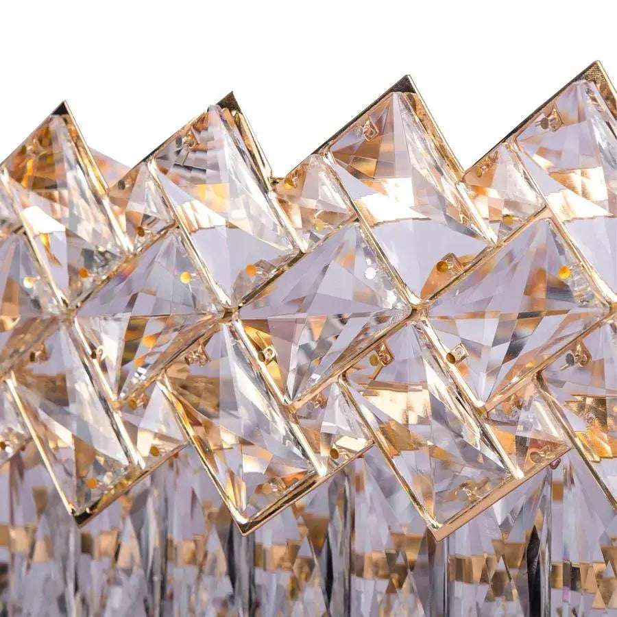 Crystal Crydelabru Windsor Regalis 10x E27, průměr 85 cm, lesklé zlato, nastavitelná výška