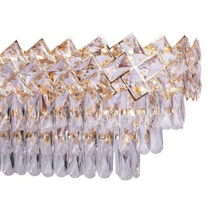 Crystal Crydelabru Windsor Regalis 10x E27, průměr 85 cm, lesklé zlato, nastavitelná výška