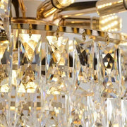 Crystal Chandier Versailles Petito 3xE14, průměr 30 cm, lesklý a černé zlato, nastavitelná výška