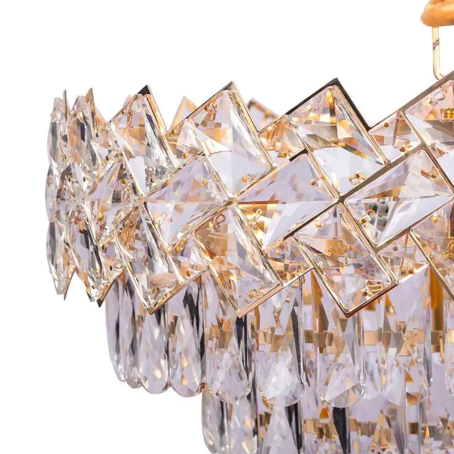 Crystal Chandier Windsor Supremo 16xE27, průměr 80 ​​cm, lesklý zlato, nastavitelná výška