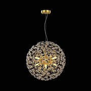 Crystal Chandier Minute 9x G9, průměr 50 cm, lesklý zlatý, nastavitelná výška