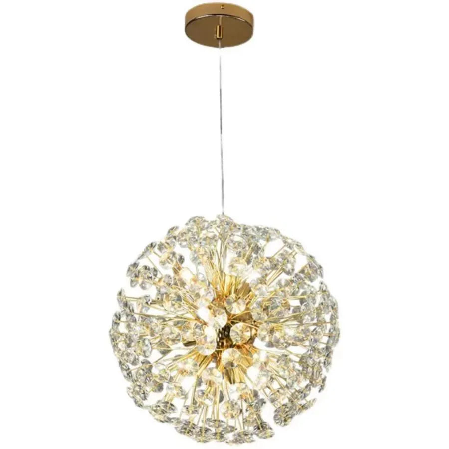 Crystal Chandier Minute 9x G9, průměr 50 cm, lesklý zlatý, nastavitelná výška