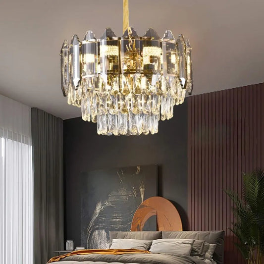 Cristal Chandier Alfred 6x E14 Golden