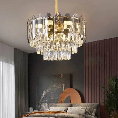 Cristal Chandier Alfred 6x E14 Golden