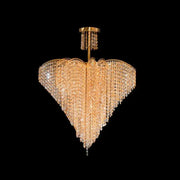 Crystal Crydelaber Ander, 8*E27, Gold, Metal and Crystal