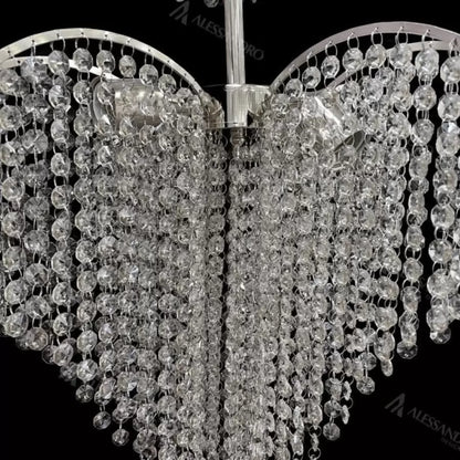 Crystal Crystal Baylor 4x E27 44 cm průměr stříbra