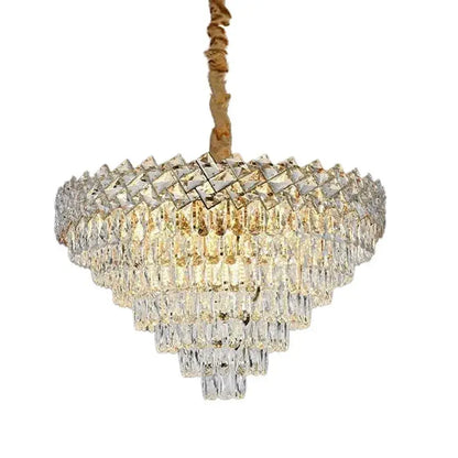 Crystal Chandier Windsor Supremo 16xE27, průměr 80 ​​cm, lesklý zlato, nastavitelná výška