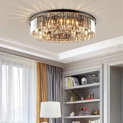Brady křišťálový lustr Ø60cm 18x E14 černý