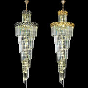 Crystal Chandier Windsor Altiora, průměr 60 cm, výška 1800 cm, lesklé zlato, nastavitelná výška, elegantní design