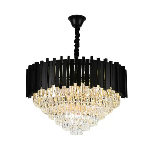 Chanderier Crystal Francis 10x E27 Black