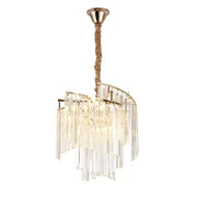Candier Crystal Trianon Noble 5x E27, průměr 38 cm, lesklé zlato, nastavitelná výška