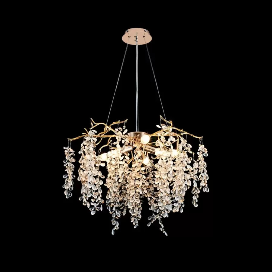 Crystal Chandier Johnathan 6x E14 Golden