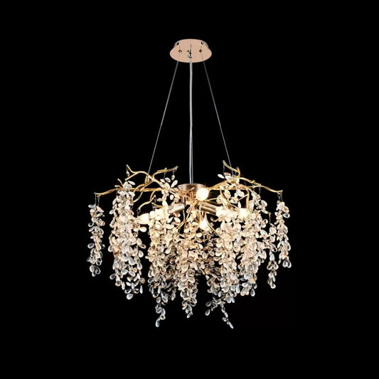 Crystal Chandier Johnathan 6x E14 Golden
