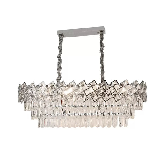 Crystal Chandier Windsor Regalis 10XE27, průměr 85 cm, lesklý chrom, nastavitelná výška
