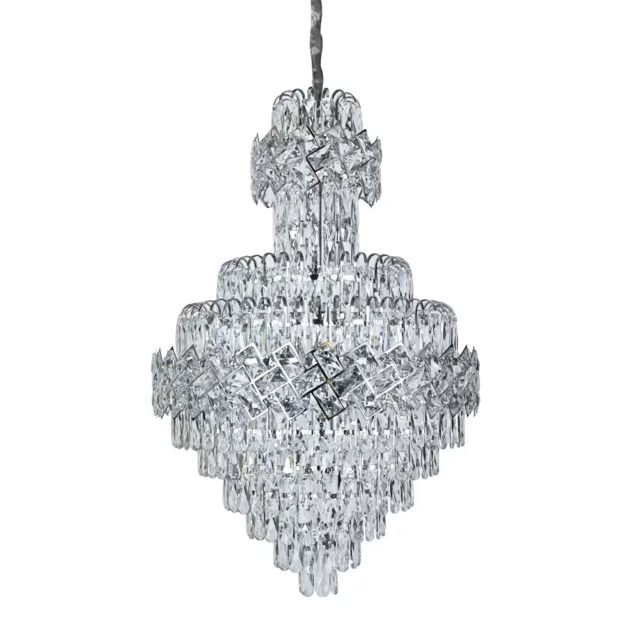 Crydelabular Crystal Windsor Grande Supremo 10xE14, průměr 60x90cm, lesklý chrom, nastavitelná výška