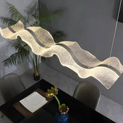LED lustr s dálkovým ovládáním, závěsný AMI 63W, lineární, studené/teplé/neutrální světlo, bílý, nastavitelná výška
