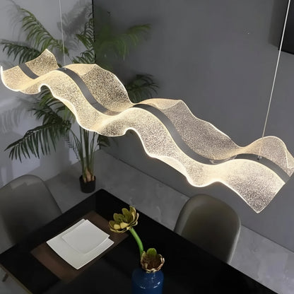 LED lustr s dálkovým ovládáním, závěsný AMI 63W, lineární, studené/teplé/neutrální světlo, bílý, nastavitelná výška