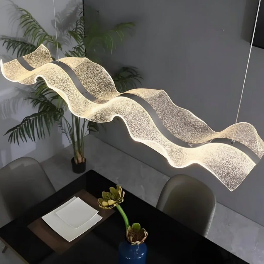 LED lustr s dálkovým ovládáním, závěsný AMI 63W, lineární, studené/teplé/neutrální světlo, bílý, nastavitelná výška