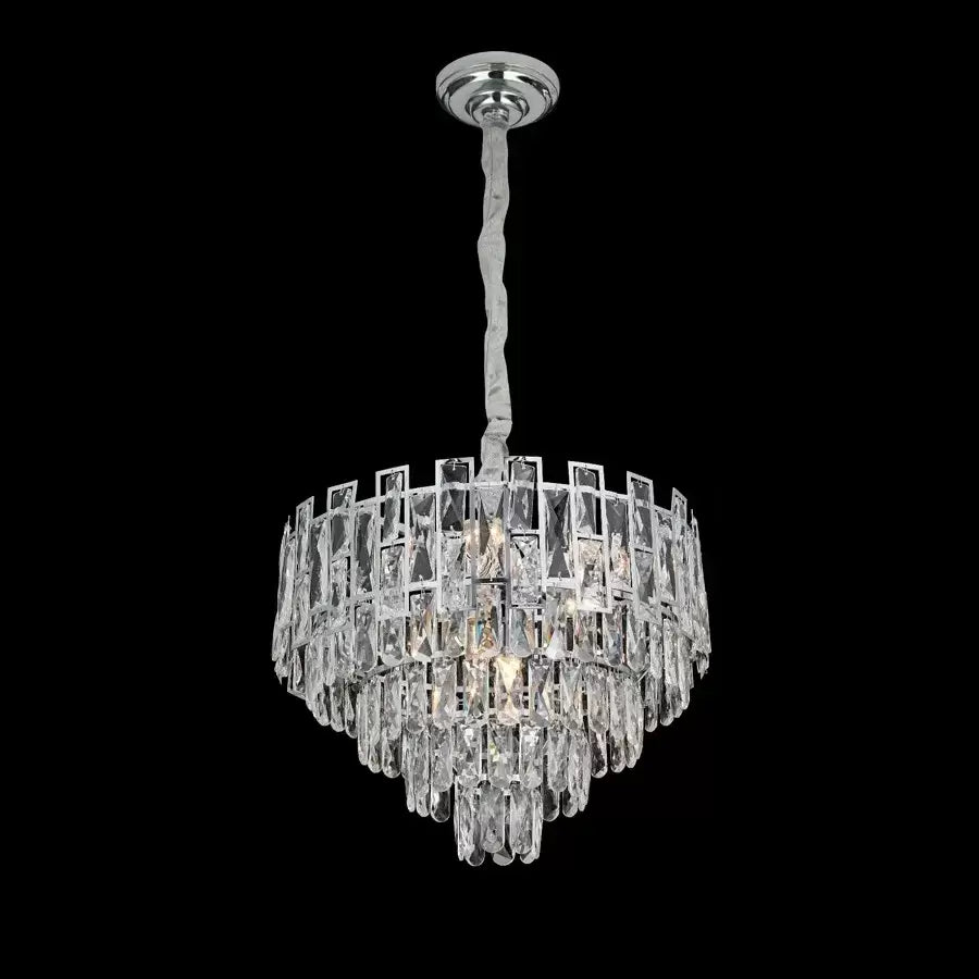 Crystal Chandier Nelson 7x E27 Silver