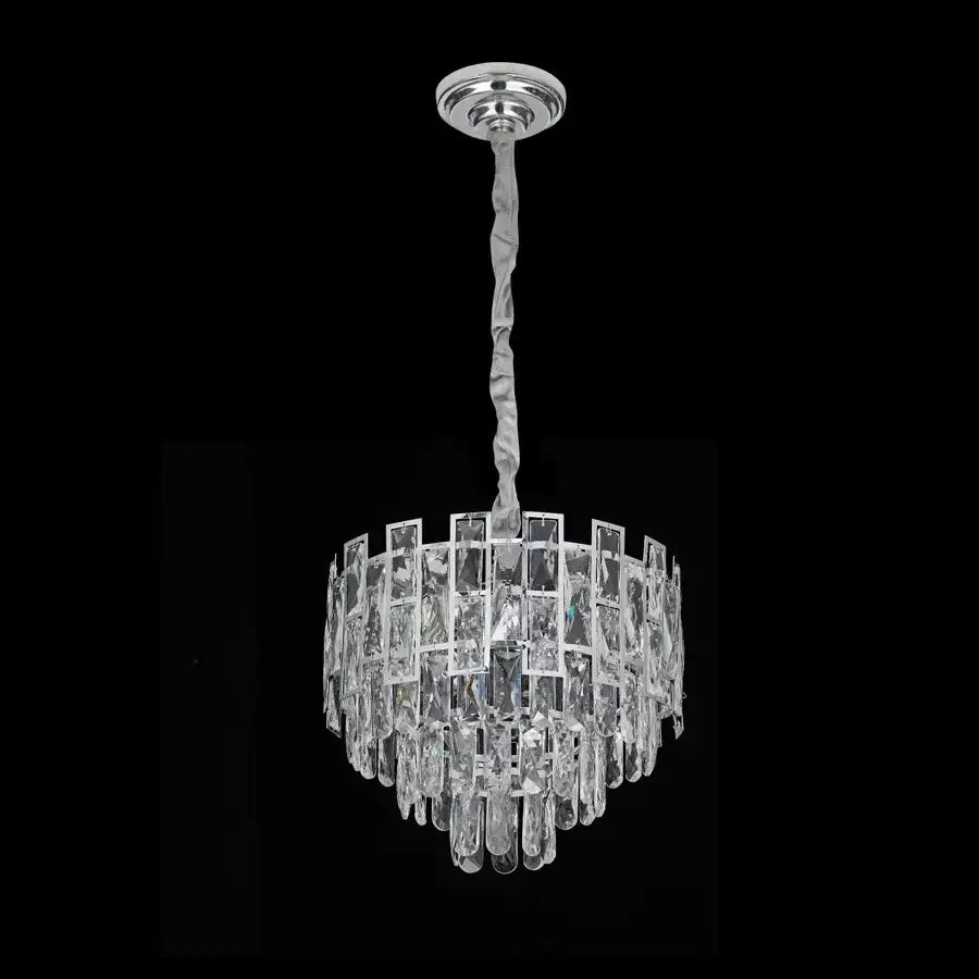 Cristal Chandier Niklaus 4x E27 Silver