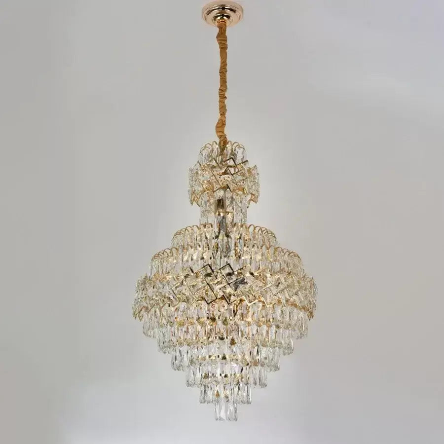 Crydelabular Crystal Windsor Grande Supremo 13xe27, průměr 60x90 cm, lesklé zlato, nastavitelná výška