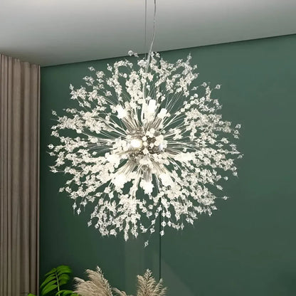 Schönbrunn Crystal Chandelier, 12x G9, průměr 60 cm, lesklý chrom, současná elegance