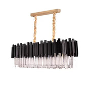 Crystal Chandier Blois Regalis 8xe27, průměr 80 ​​cm, černá, nastavitelná výška