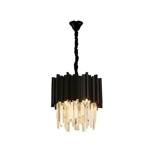 Crystal Blois Petito 3xe14 Chanderier, průměr 30 cm, černá, nastavitelná výška