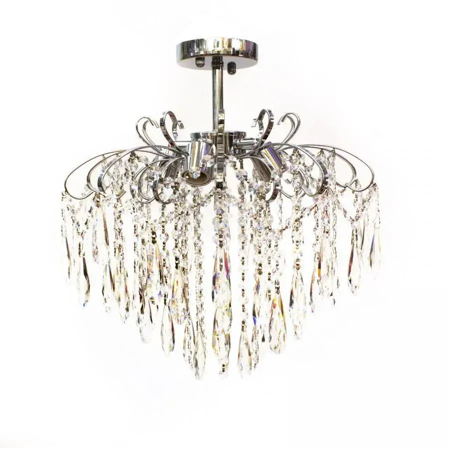 Cristal Chandier Ego 5x E27, průměr 47 cm, lesklý chrom