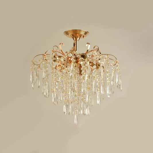 Crystal Chandier Ego 5x E27, průměr 47 cm, lesklé zlato