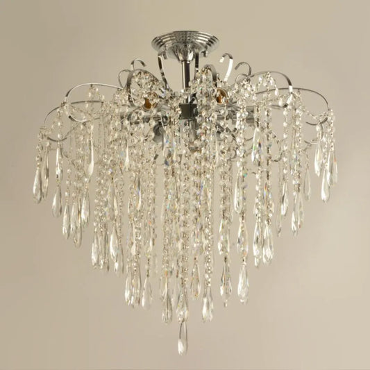 Cristal Chandier Ego 9x E27, průměr 60 cm, lesklý chrom