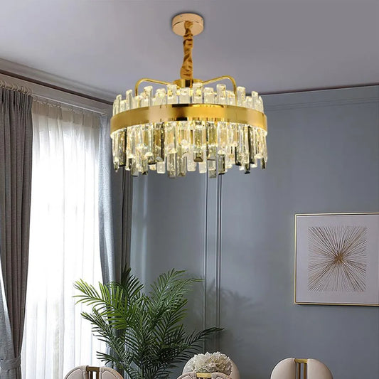 Achim LED lustr s dálkovým ovládáním, 120 W, Daisy, průměr 50 cm, zlato
