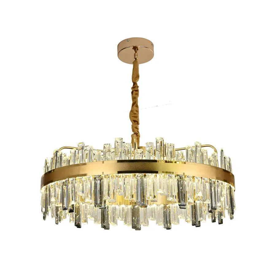 Achim LED Chanderier s dálkovým ovládáním, 200 W, 80 cm zlatý průměr, Davable