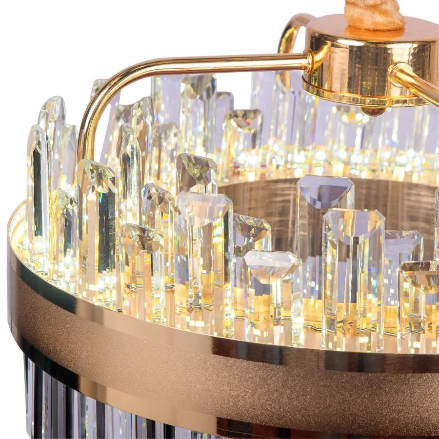 Achim LED Chanderier s dálkovým ovládáním, 200 W, 80 cm zlatý průměr, Davable