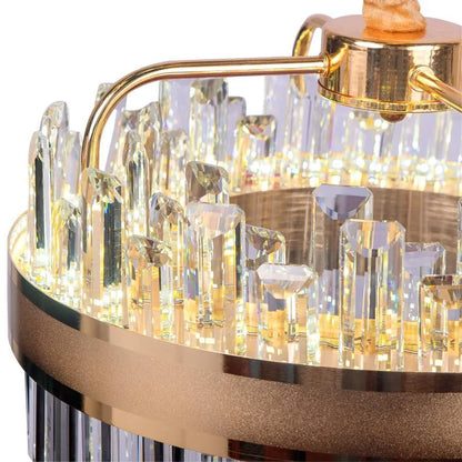 Achim LED Chanderier s dálkovým ovládáním, 200 W, 80 cm zlatý průměr, Davable