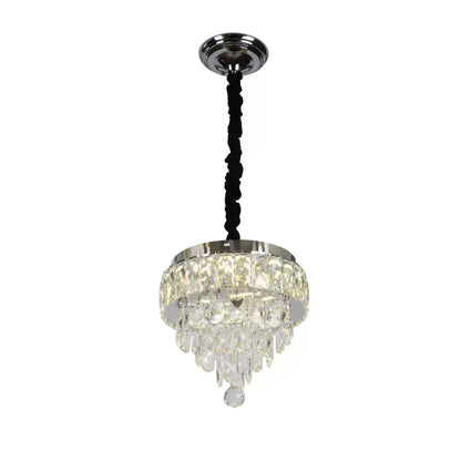 LED Crystal Lustr s dálkovým ovládáním Axel 26W Silver Daisy